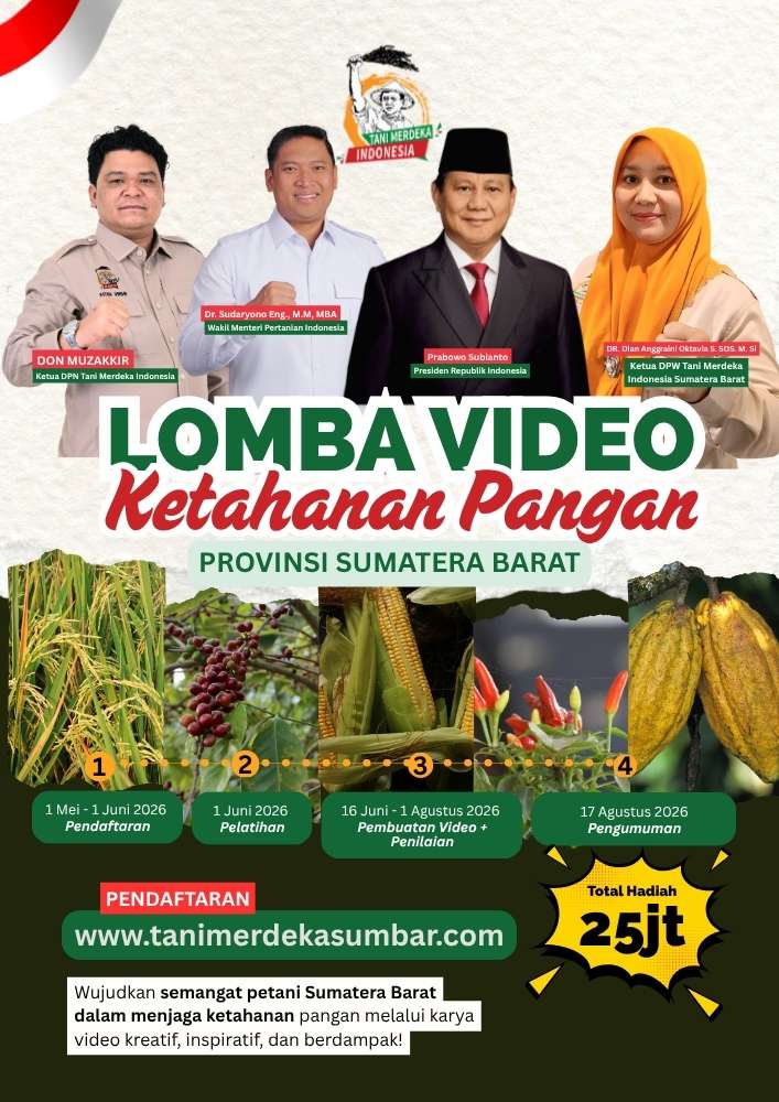 Ketua DPW Tani Merdeka Sumatera Barat