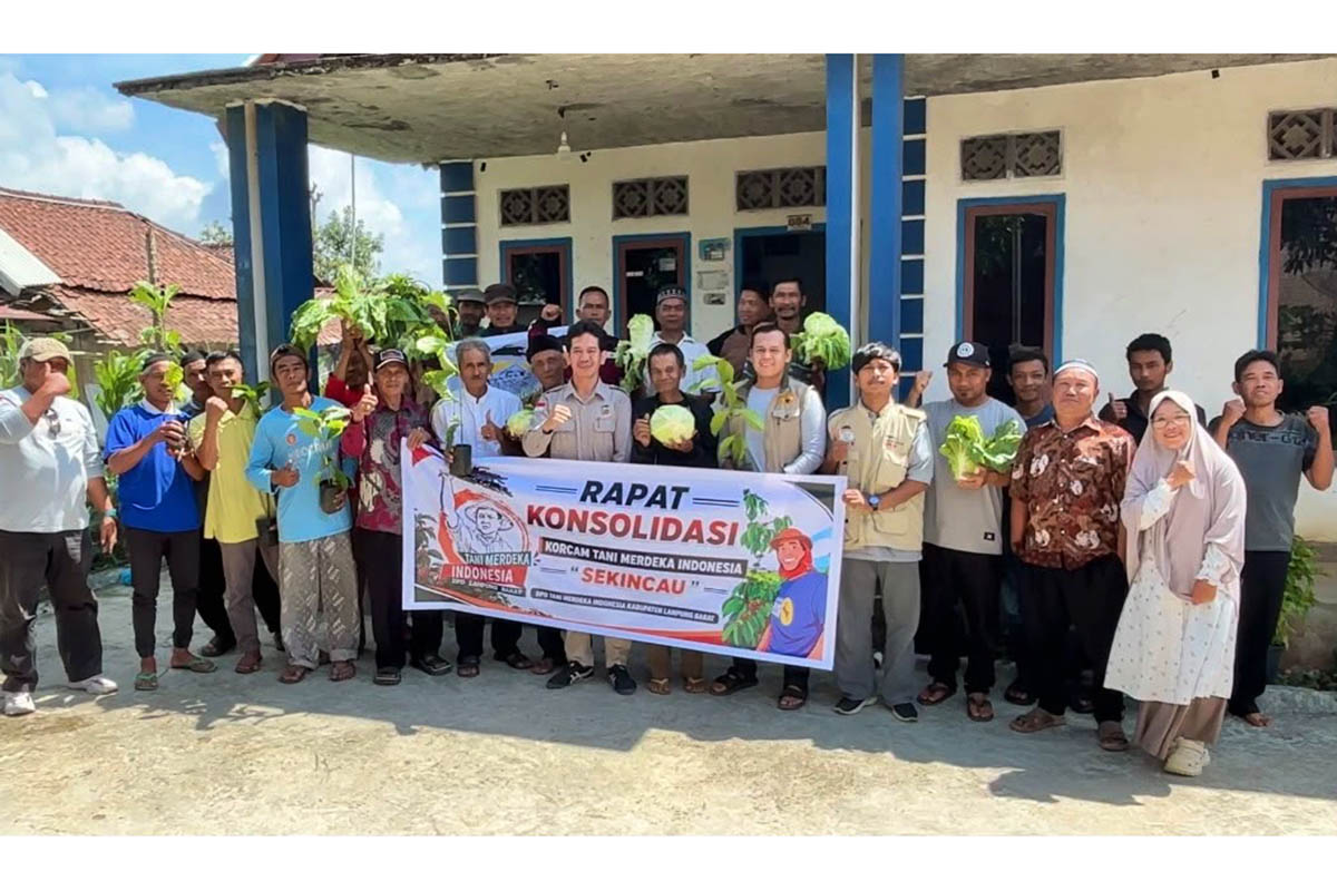Tani Merdeka Lampung Barat Siap Kawal Program Prabowo, Lawan Mafia yang Rugikan Petani